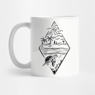 Calm and peaceful live Mug